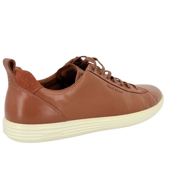 Cole Haan Men's Grand Crosscourt British Tan Leather Sneaker Size 12M NWOB - Picture 4 of 12